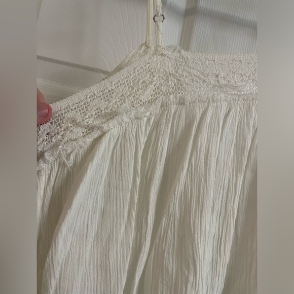 TALORI white crochet frayed style gauze camisole tank top - Picture 8 of 12